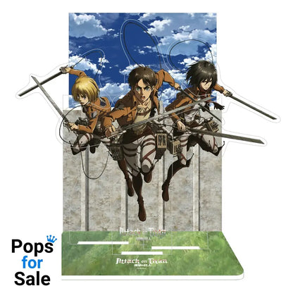 Blue Lock Acrylic Diorama Eren Mikasa & Armin 20 cm Mini-figures