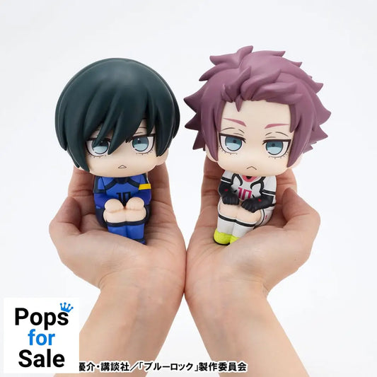 Blue Lock Look Up PVC Statue Rin Itoshi & Sae Itoshi Japanese National Player Match Ver. 11 cm (with gift)