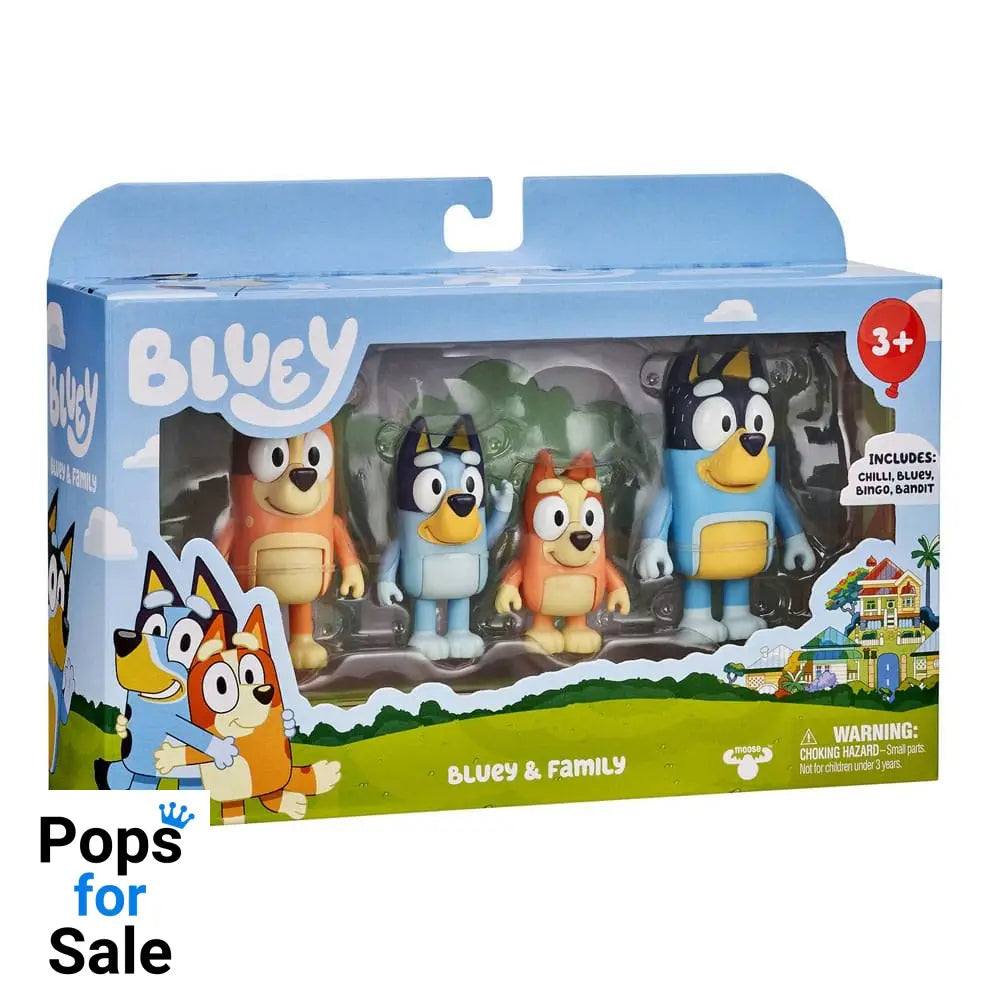 Bluey Action Figures 4-Pack
