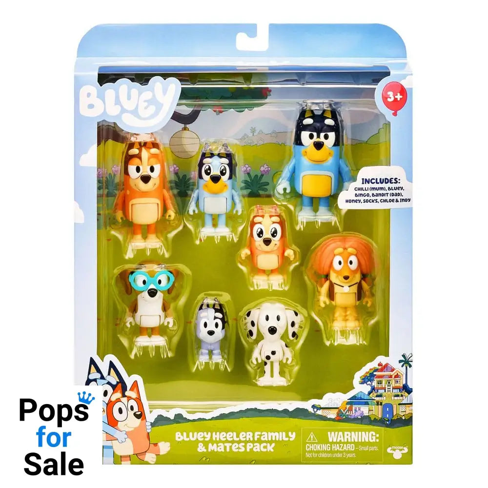 Bluey Action Figures 8-Pack