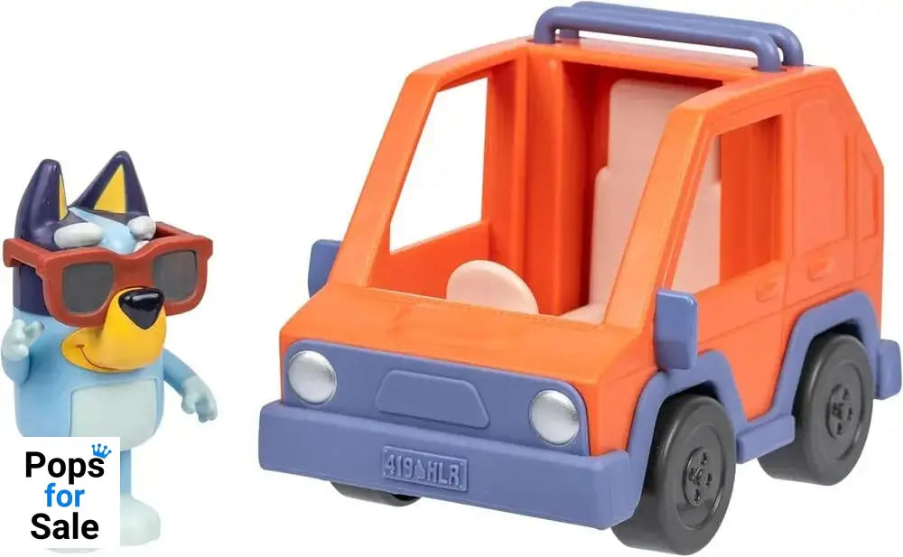 Bluey  Mini Figure Playset Bluey & 4WD Car