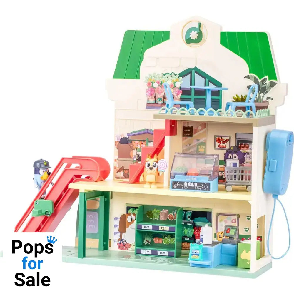 Bluey Mini Figure Playset Bluey Let's Play Chef Supermarket
