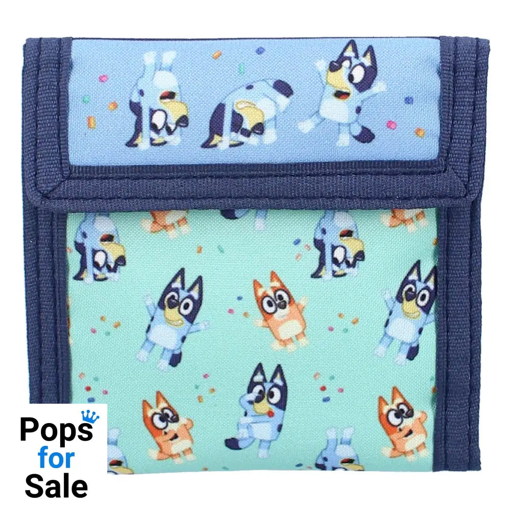 Bluey Wallet Black Bluey Best Friends Fun