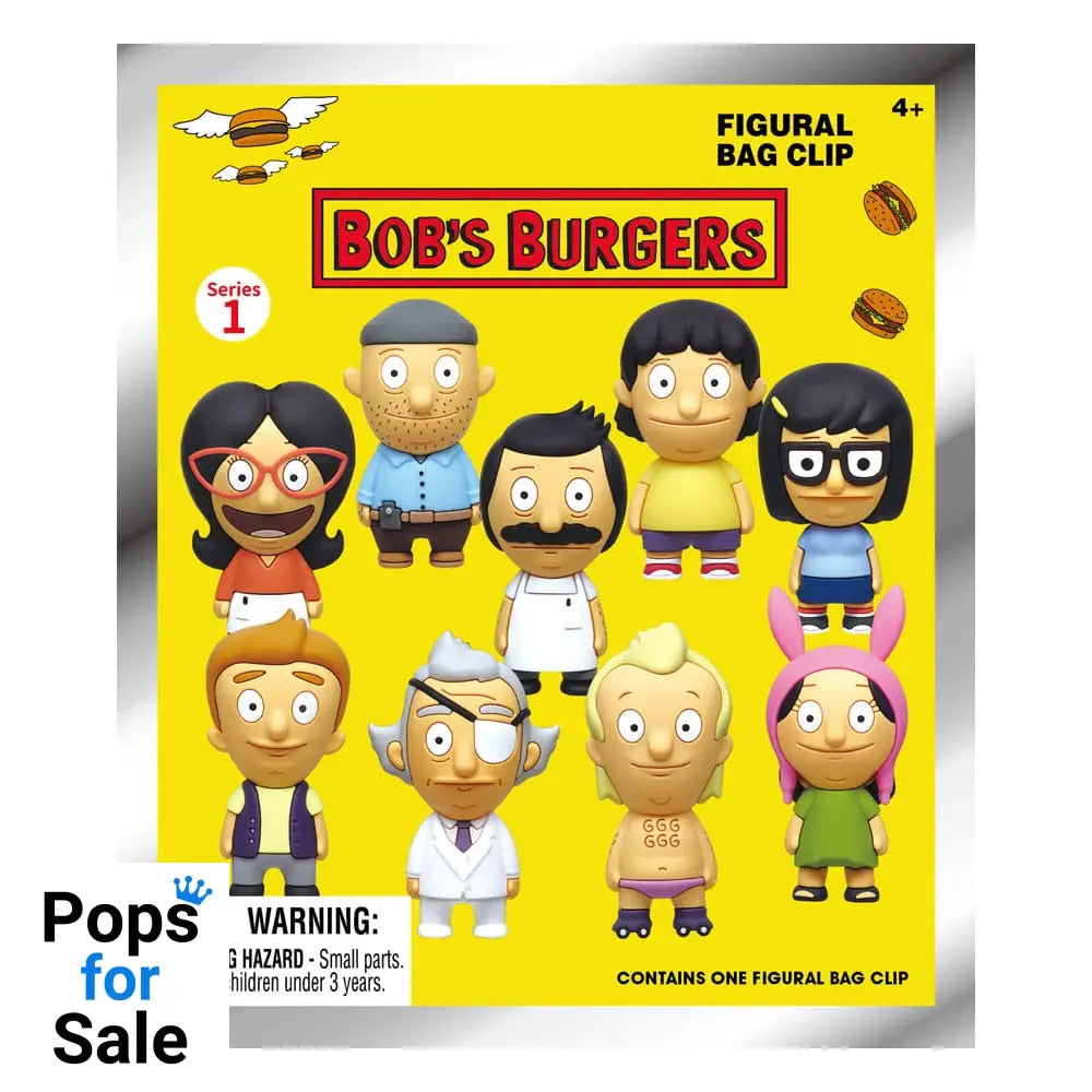 Bob's Burgers 3D Foam Bag Clips Series 1 Display (24)