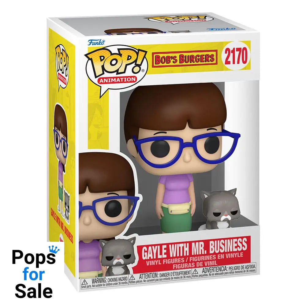 Bob's Burgers POP!&Buddy TV Vinyl Figure Gayle with Mr. Business 9 cm