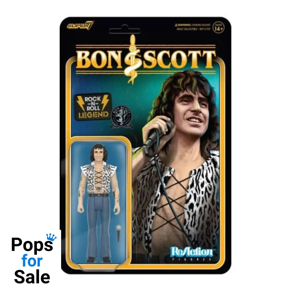 Bon Scott ReAction Action Figure Wave 02 Bon Scott (Leopard Print) 10 cm Action figures