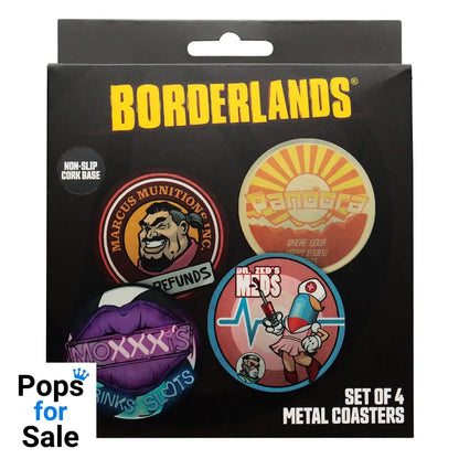 Borderlands Coaster 4-Pack Glasses & Coasters