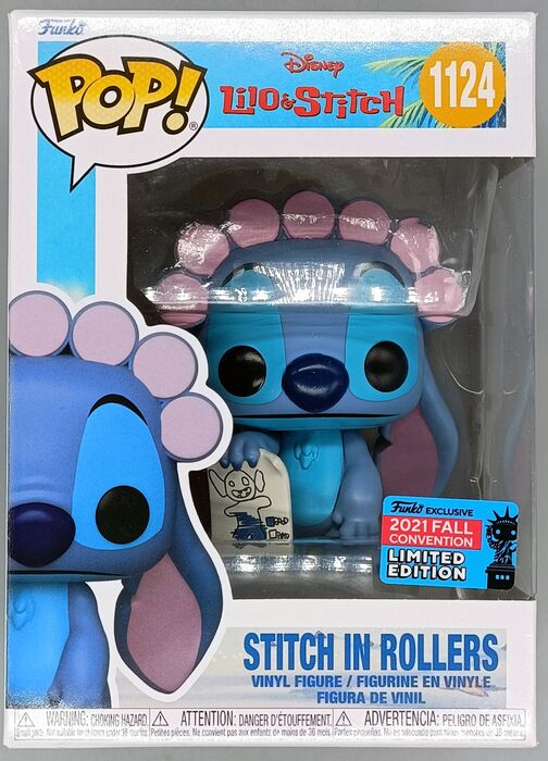 1124 Stitch in Rollers Disney Lilo & Stitch - 2021 Con - Box Damaged Funko POP