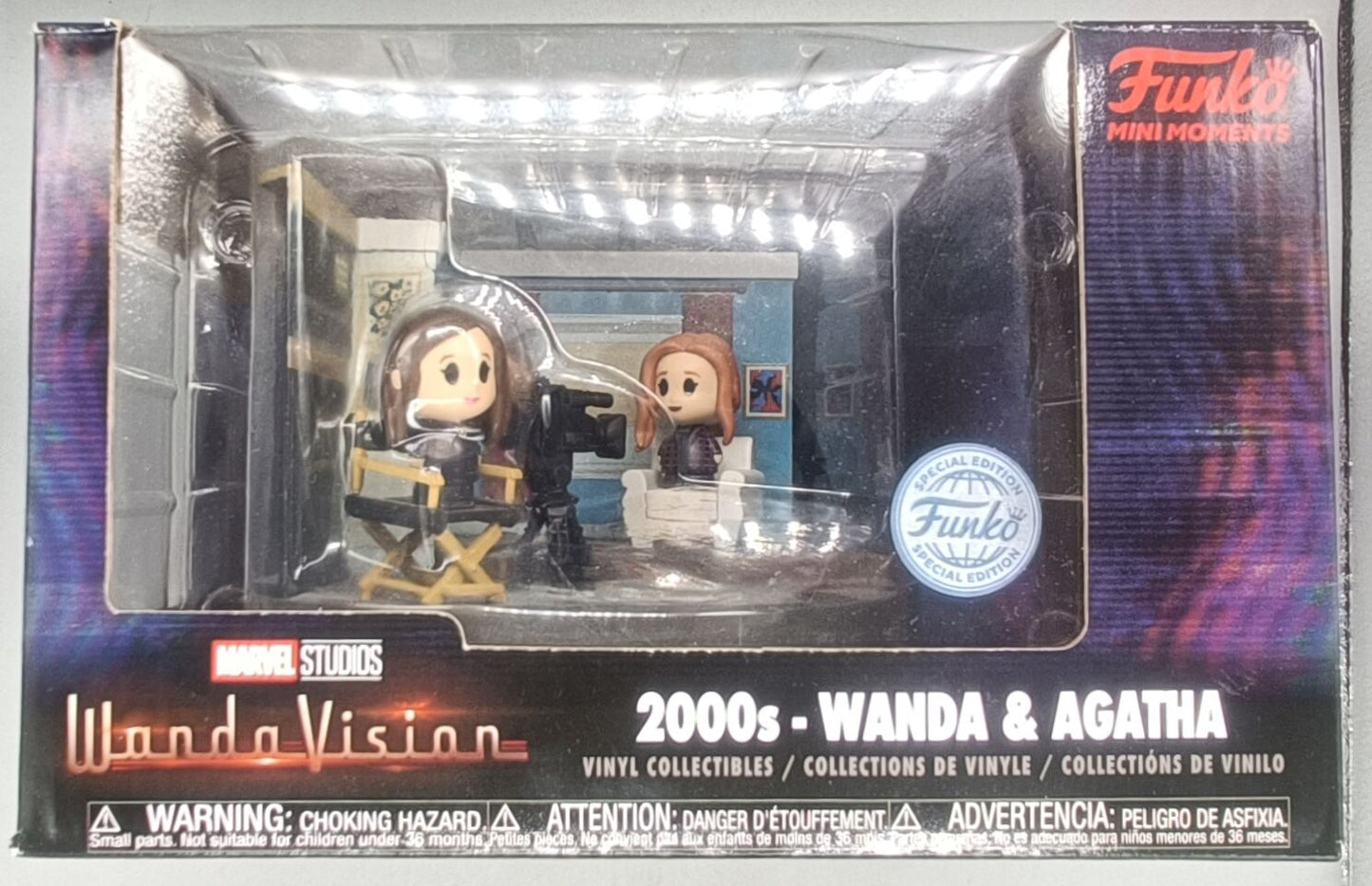 2000s - Wanda & Agatha - Marvel Wandavision - Funko Mini Moments - Funko POP - Box Damaged