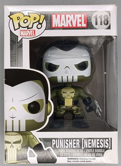 118 Punisher (Nemesis) - Marvel - Funko POP - Box Damaged