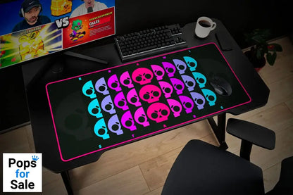 Brawl Stars XXL Desk Mat Skull Mouse pads