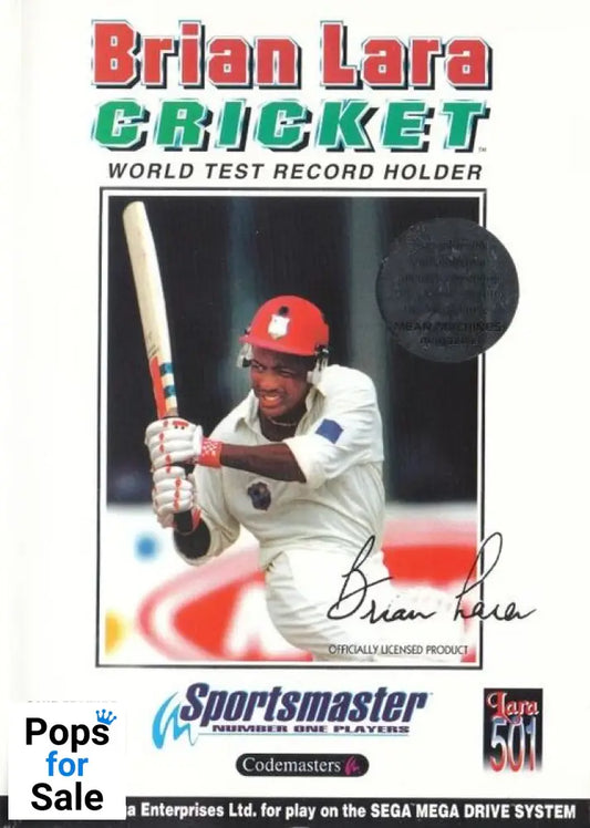 Brian Lara Cricket for Sega Mega Drive (MD)