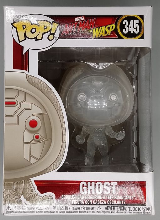 #345 Invisible Ghost - Marvel Ant-Man & the Wasp Box Damaged Funko POP