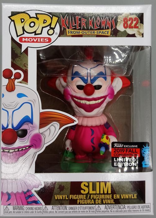 #822 Slim - Horror - Killer Klowns from Outer Space - 2019 Con Funko POP