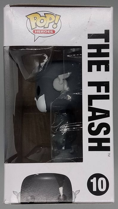 #10 The Flash - B&W - DC Super Heroes - Box Damaged Funko POP