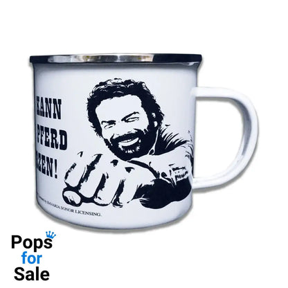 Bud Spencer Enamel Mug Pferd Faust