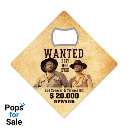 Bud Spencer & Terence Hill Bottle Opener Fridge Magnet Wanted Kitchen- and Tableware