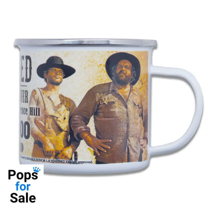 Bud Spencer & Terence Hill Enamel Mug Wanted Cups & Mugs
