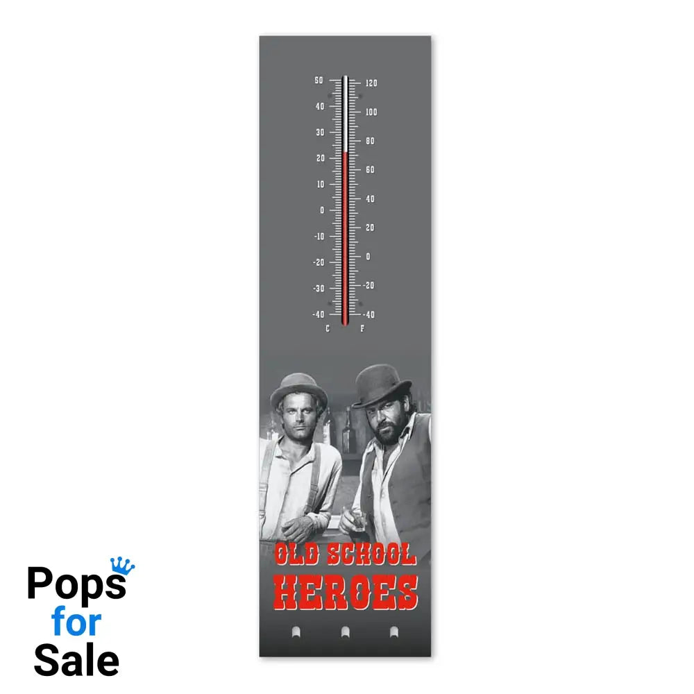 Bud Spencer & Terence Hill Thermometer with metal key holder Old School Heroes