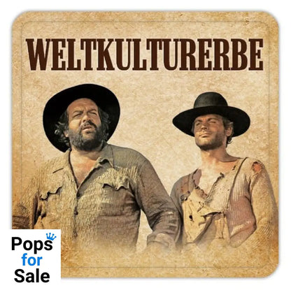Bud Spencer & Terence Hill Tin coasters Weltkulturerbe 10 x 10 cm