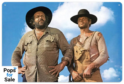 Bud Spencer & Terence Hill Tin Sign Blue Sky 20 x 30 cm Tin signs