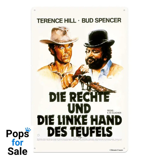 Bud Spencer & Terence Hill Tin Sign Rechte und Linke Hand des Teufels 20 x 30 cm Tin signs