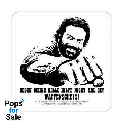 Bud Spencer Tin coasters Kelle 10 x 10 cm Glasses & Coasters