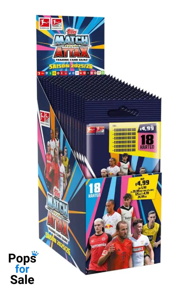 Bundesliga Match Attax Trading Cards 2025/26 Power Pack Display (14) *German Version*