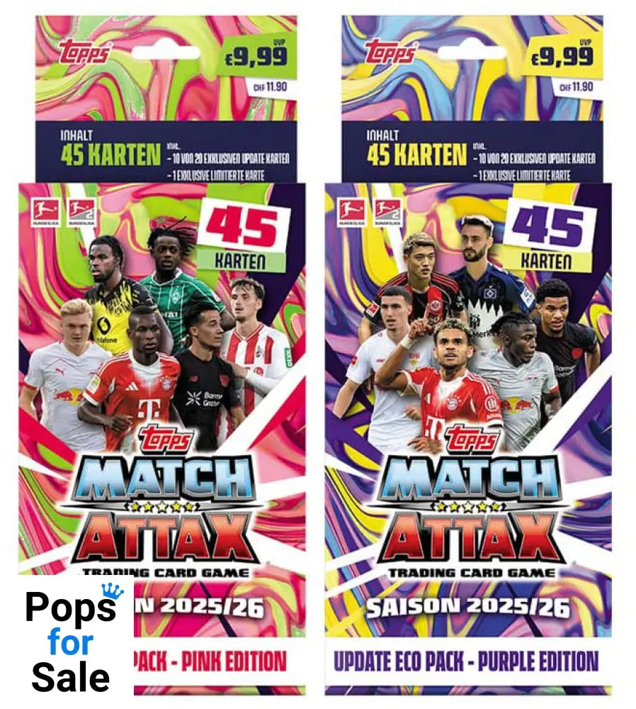 Bundesliga Match Attax Trading Cards 2025/26 Update Eco Pack