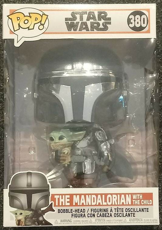 380 The Mandalorian with Child 10 Inch Star Wars - Box Damaged Funko POP