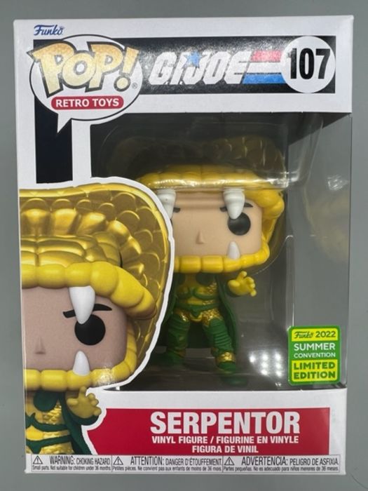 #107 Serpentor - GI Joe - 2022 Con - Box Damaged Funko POP