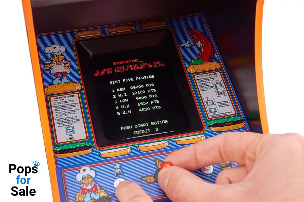 Burger Time Quarter Arcade Machine 44 cm