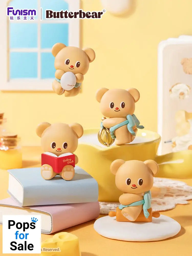 Butterbear Baked with Love Series Mini Figures 3-Pack Chubby Face 9 cm Display (6)