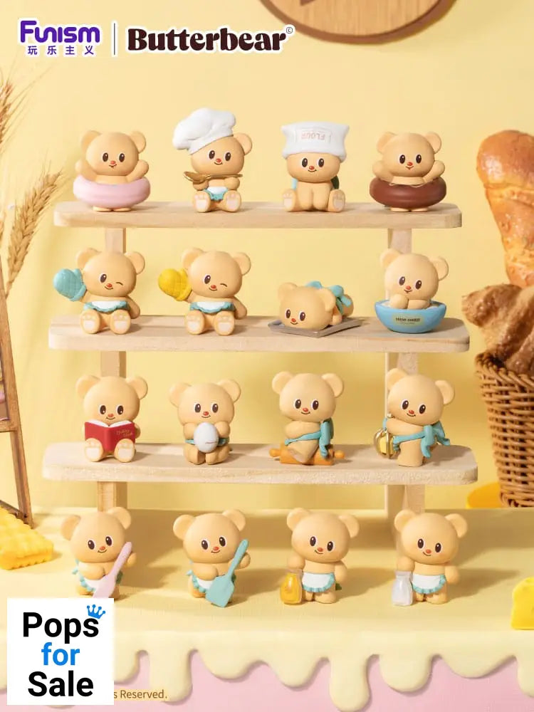 Butterbear Baked with Love Series Mini Figures 3-Pack Chubby Face 9 cm Display (6)