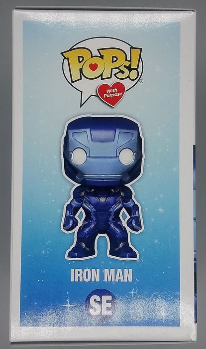 #SE Iron Man (Make A Wish) Metallic - Marvel CA Civil War Funko POP