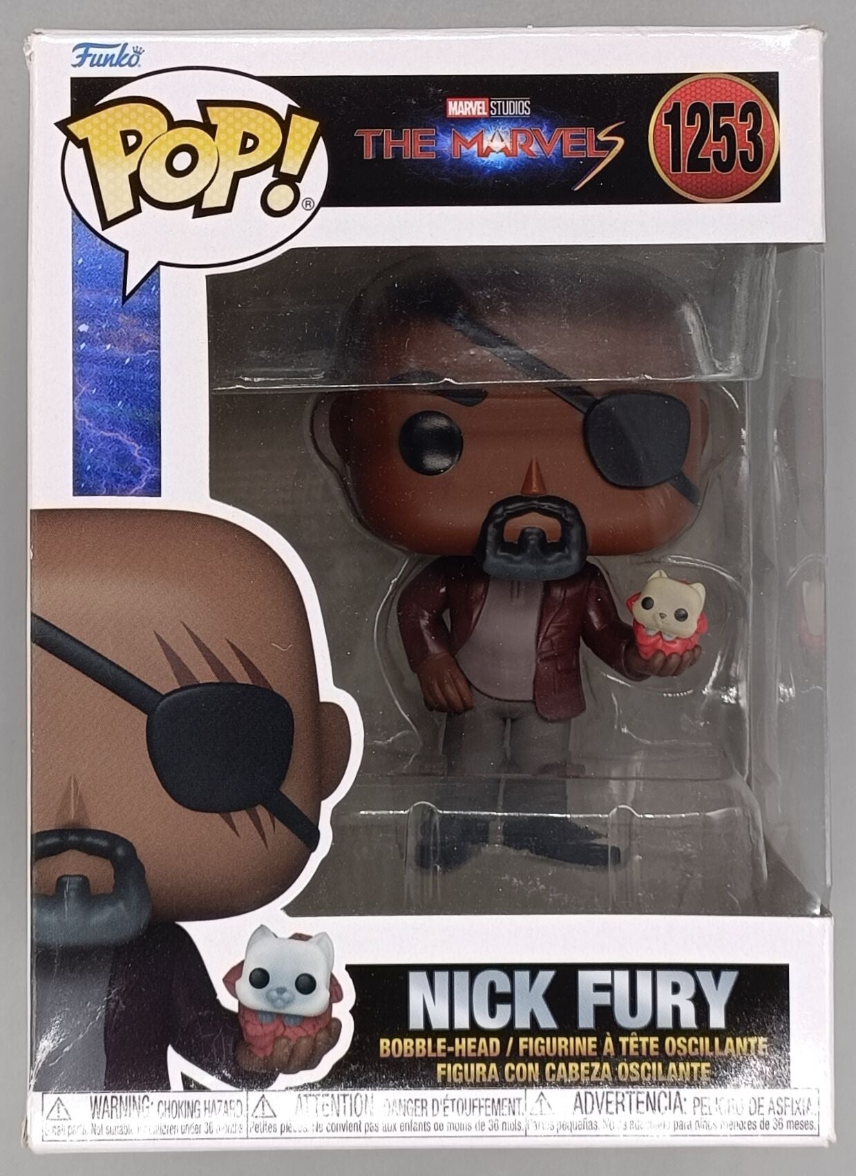 1253 Nick Fury - Marvel The Marvels - Funko POP - Box Damaged