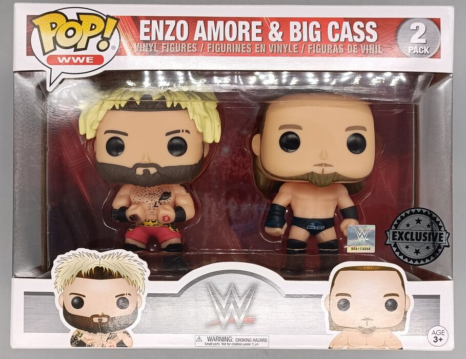[2 Pack] Enzo Amore & Big Cass - WWE - Box Damaged Funko POP