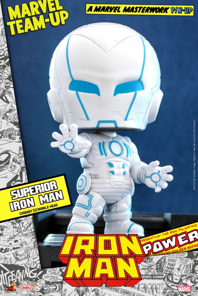 Cosbaby Superior Iron Man - Marvel Comics - Hot Toys - Brand New