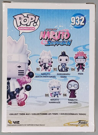 #932 Naruto Six Path Sage - Glow - Naruto Shippud Box Damaged Funko POP