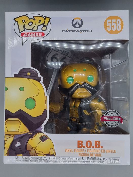 #558 B.O.B. (Gold) - 6 Inch - Overwatch Funko POP