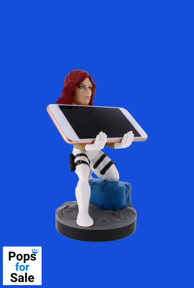 Cable Guy Black Widow White Suit - Marvel Cable Guys