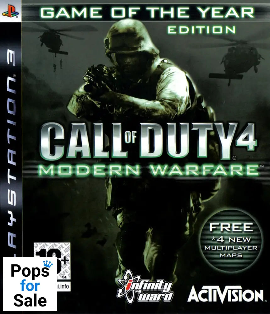 Call of Duty 4: Modern Warfare Game of the Year Edition for Sony Playstation 3 (PS3)