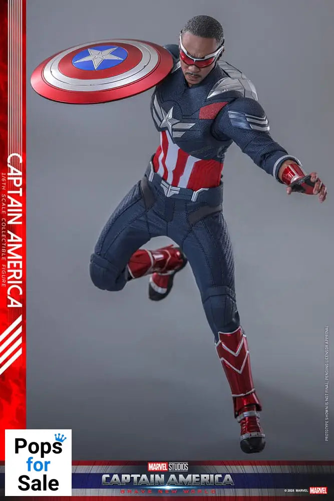 Captain America: Brave New World Movie Masterpiece Action Figure 1/6 Captain America 30 cm
