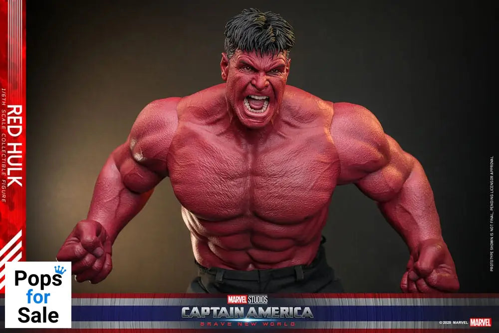Captain America: Brave New World Movie Masterpiece Action Figure 1/6 Red Hulk 47 cm