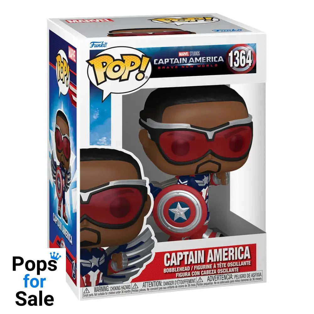Captain America Brave New World POP! Movies Vinyl Figure Captain America 9 cm