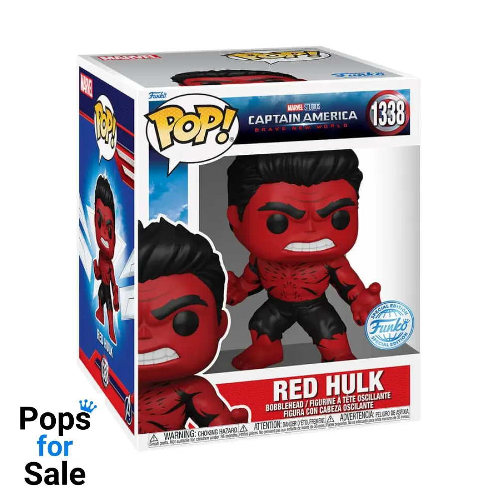 Captain America: Brave New World Super Sized POP! Marvel Vinyl Figure Red Hulk (Retro) 15 cm
