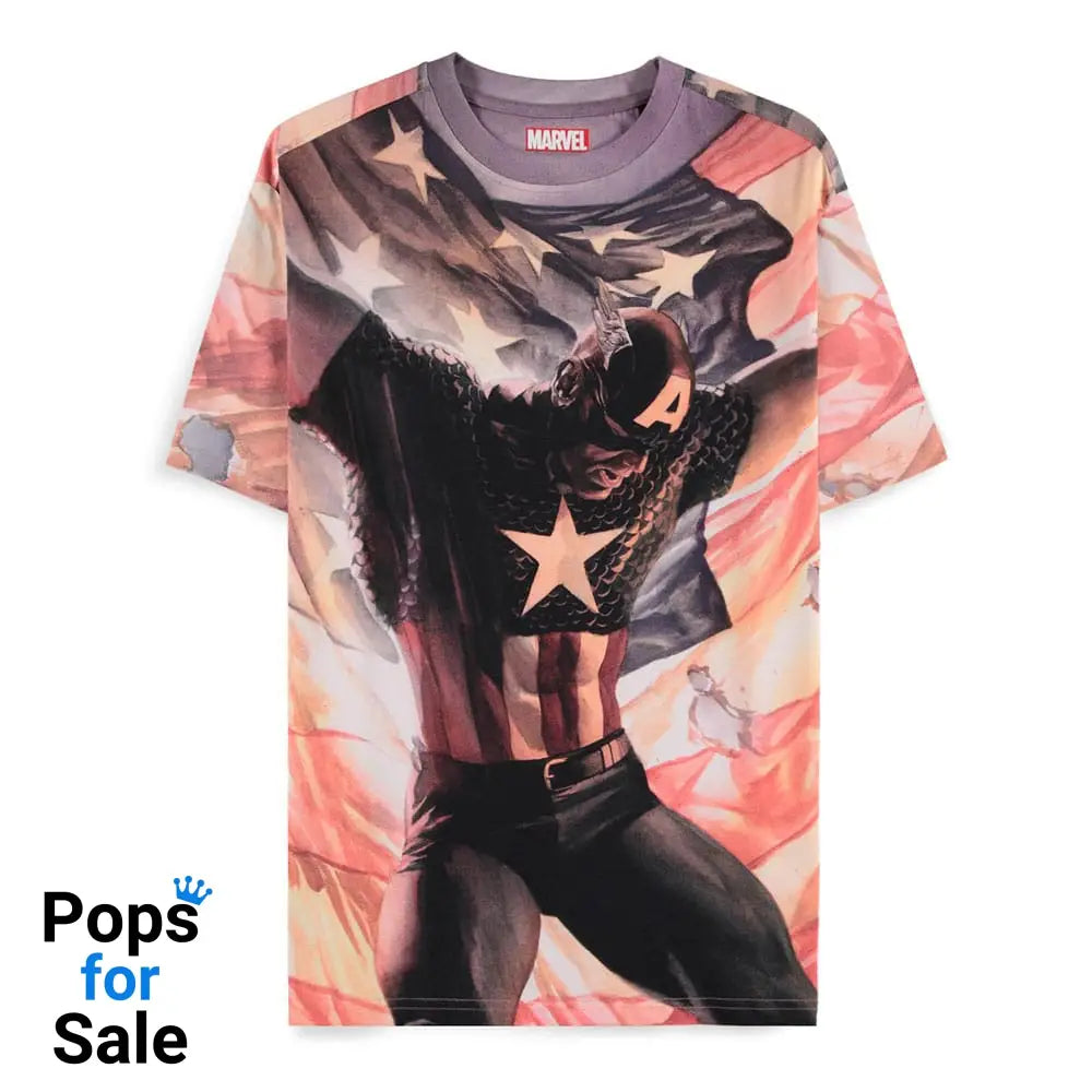 Captain America Brave New World T-Shirt Digital American Size S T-shirts