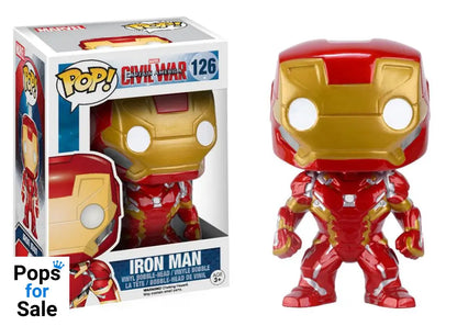 Captain America Civil War POP! Vinyl Bobble-Head Iron Man 10 cm POP! Figures