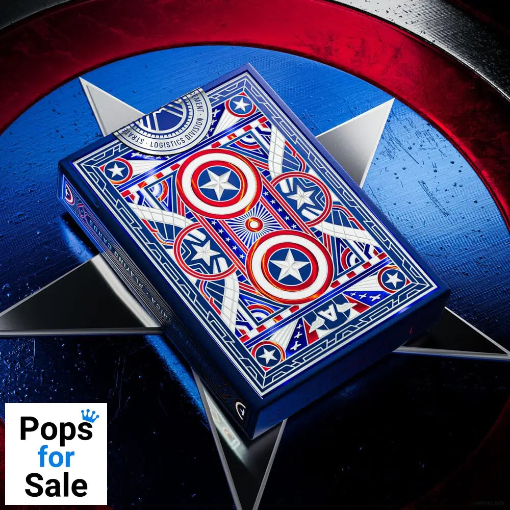Captain America Playing Cards Patriotic Design