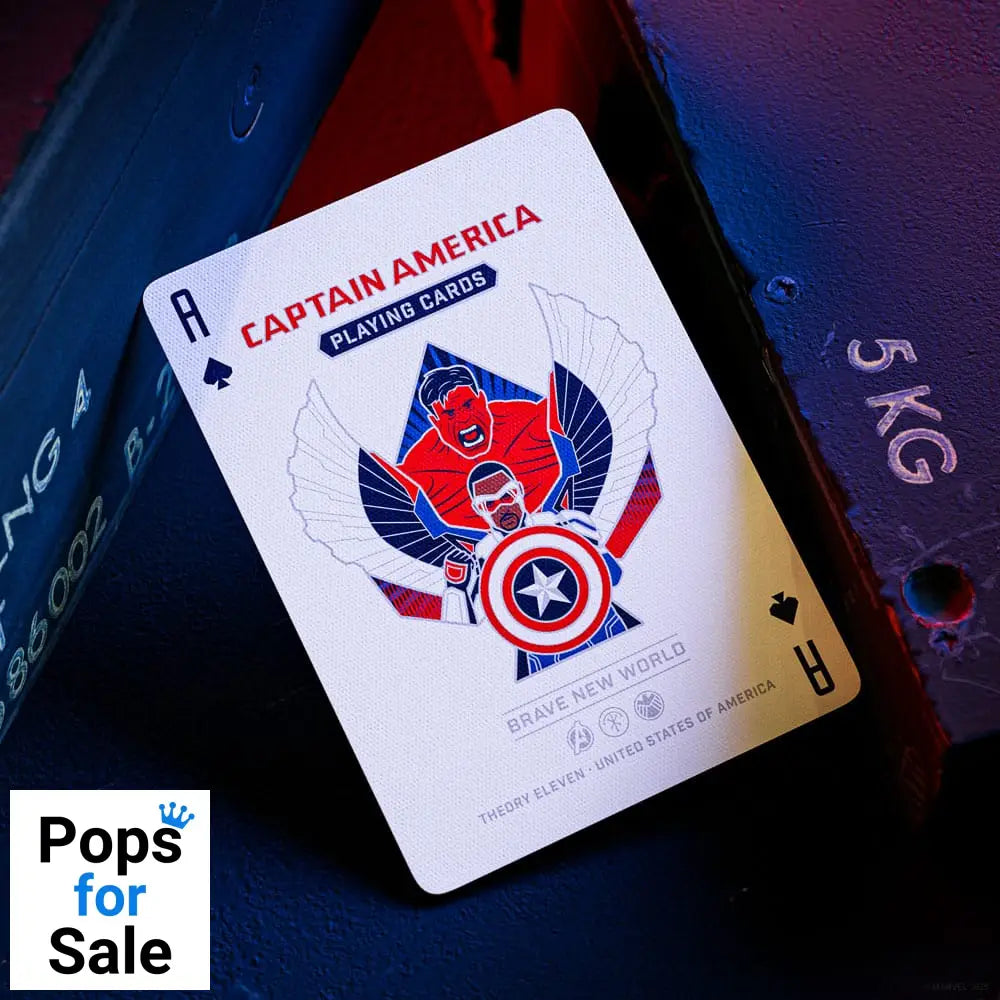 Captain America Playing Cards Patriotic Design